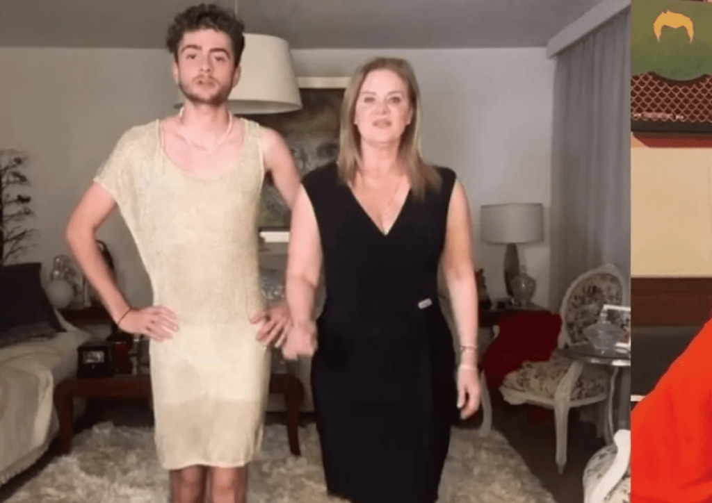 Érika Buenfil aprueba que su hijo use vestidos: «yo se los presto»