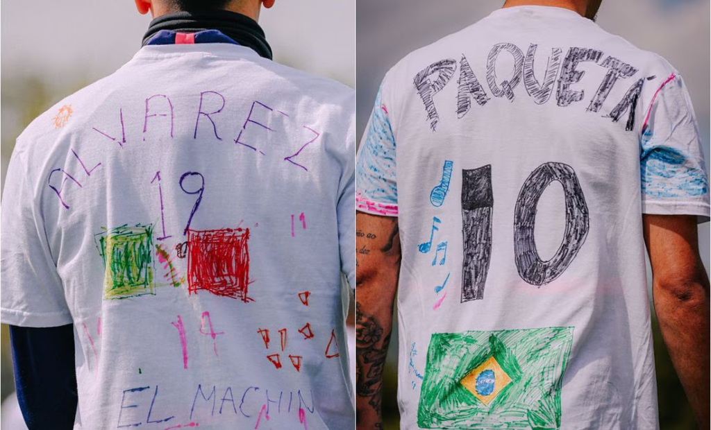 En el West Ham estrenan camisetas dibujadas por niños de primaria