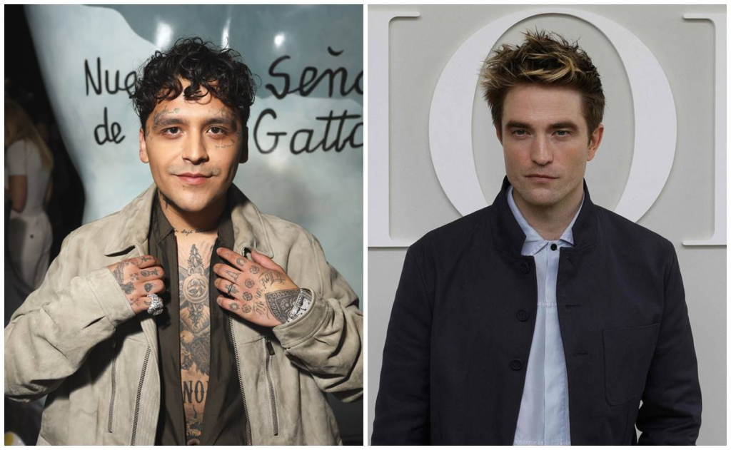 Nodal se luce como «modelo» en París junto a Pattinson y Maluma