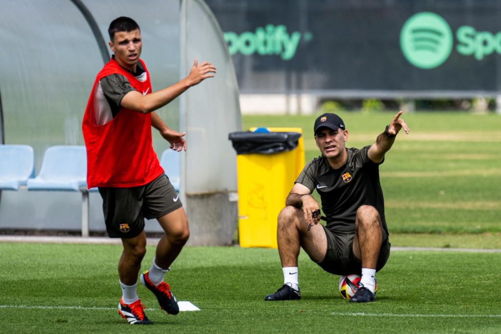 Rafael Márquez cae con el Barcelona Atlétic