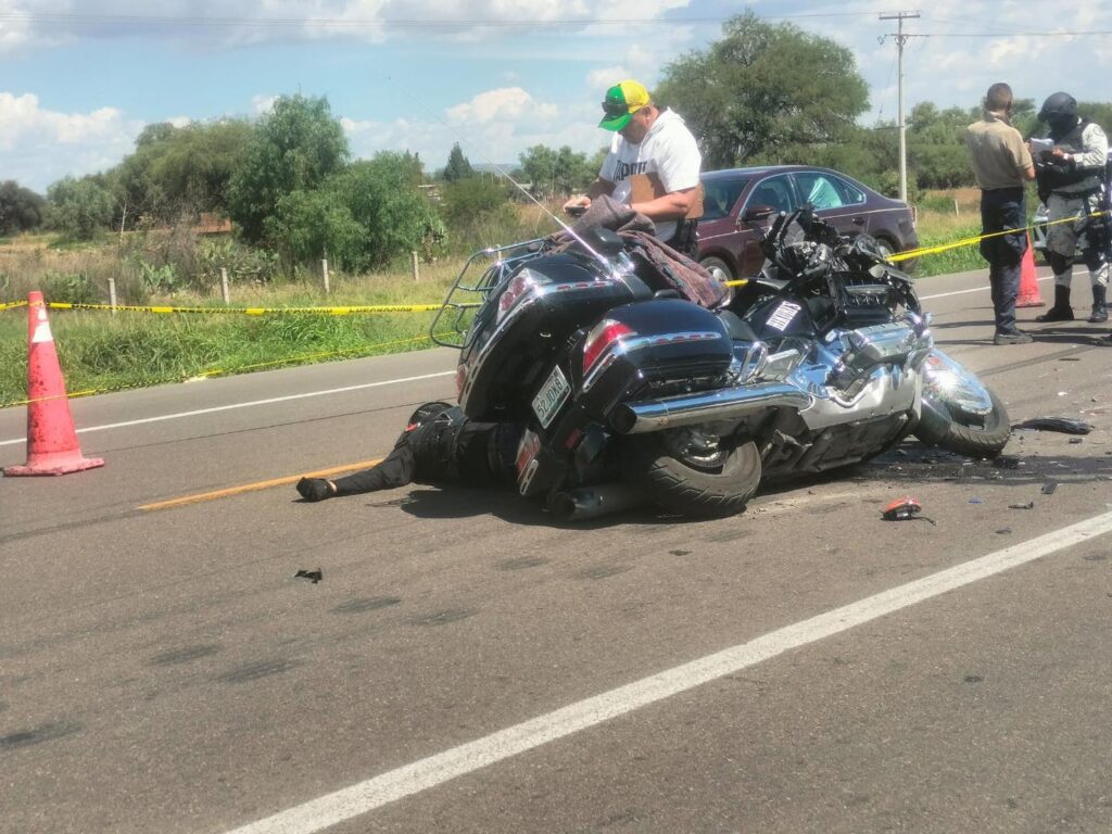 Motociclista originario de Saltillo murió tras ser impactado por un tráiler en Aguascalientes