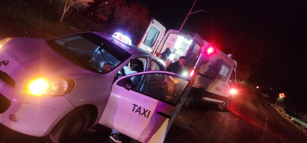 Taxista resultó lesionado tras un choque contra una camioneta en el municipio El Llano