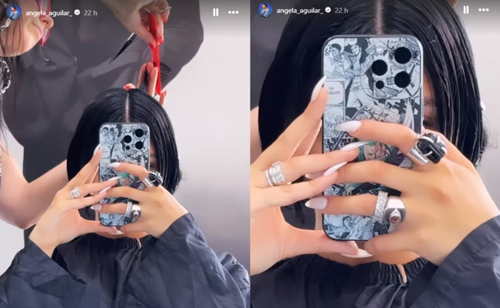 Así luce Ángela Aguilar con su nuevo corte de cabello