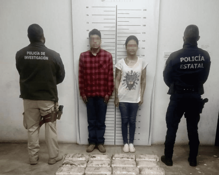Capturan a pareja de narcotraficantes de Aguascalientes en Villa de Cos