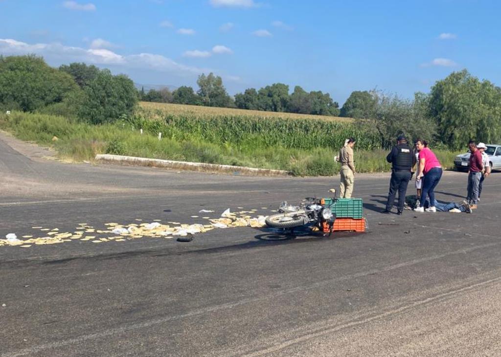 Murió joven repartidor de tortillas que sufrió una fuerte caída de su motocicleta en Asientos