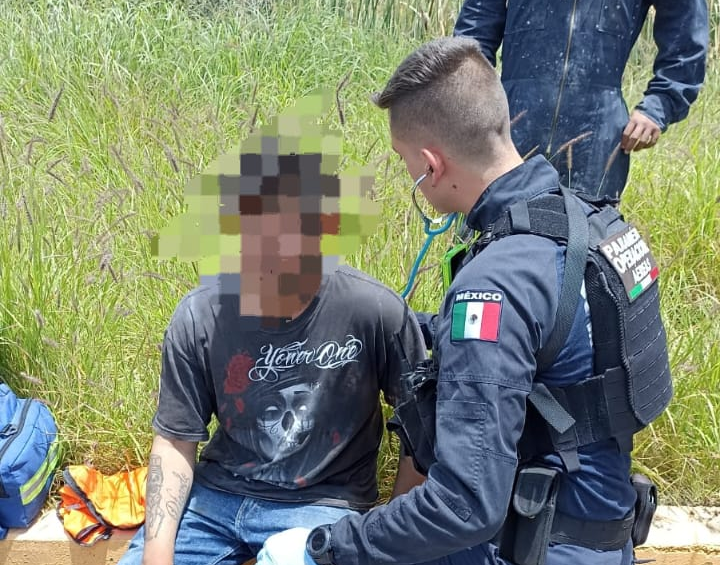 Hombre sufre fuerte descarga eléctrica en el fraccionamiento San Gerardo