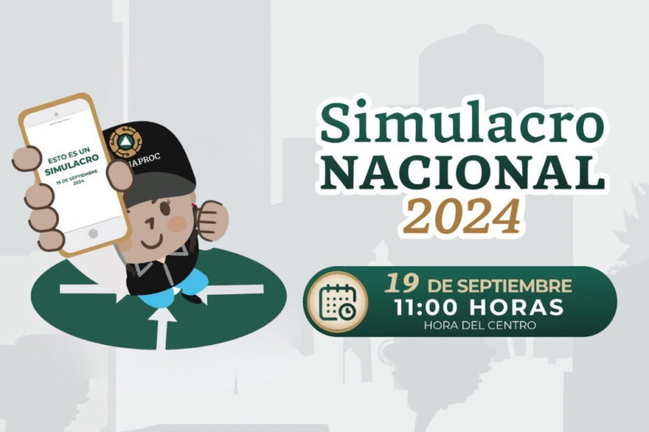 Se realiza en 11 estados de México el Simulacro Nacional 2024