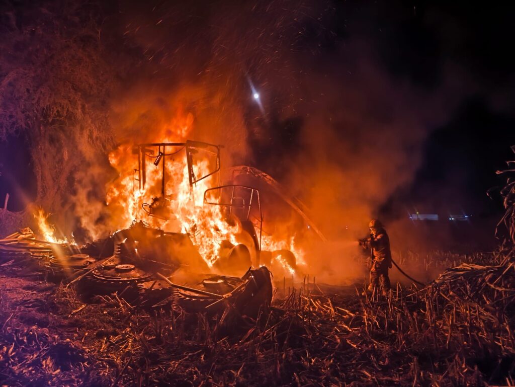 Se incendia máquina con valor de 5 mdp