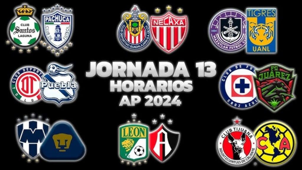 Horarios y canales para ver la Jornada 13 del Apertura 2024