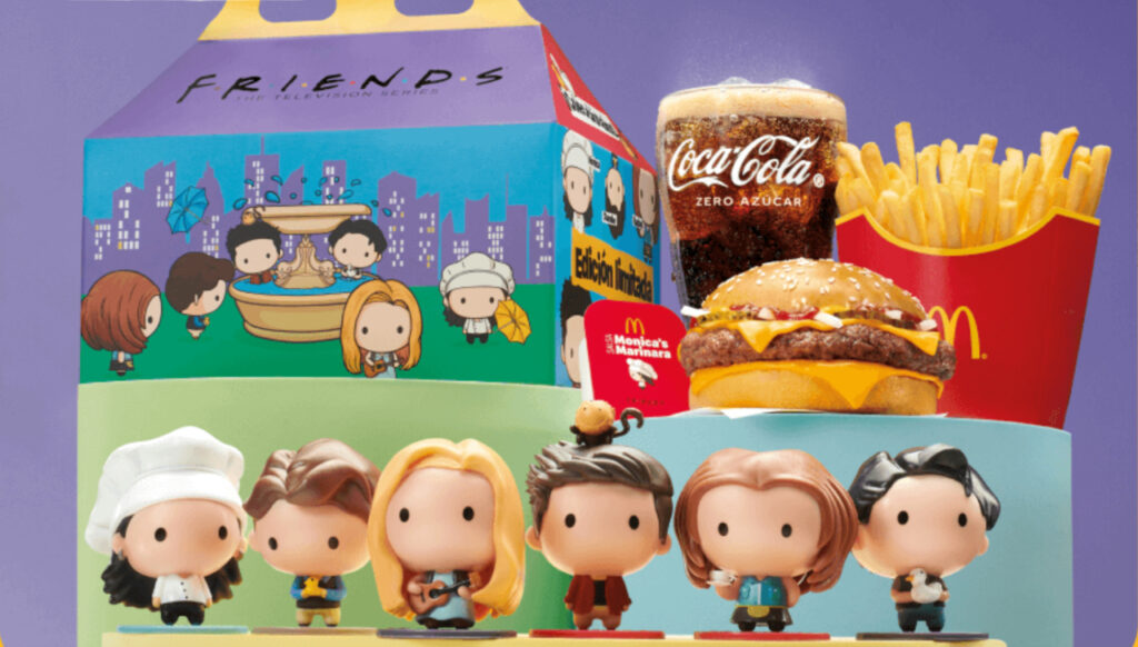 Cajita feliz de McDonald’s con personajes de “Friends”