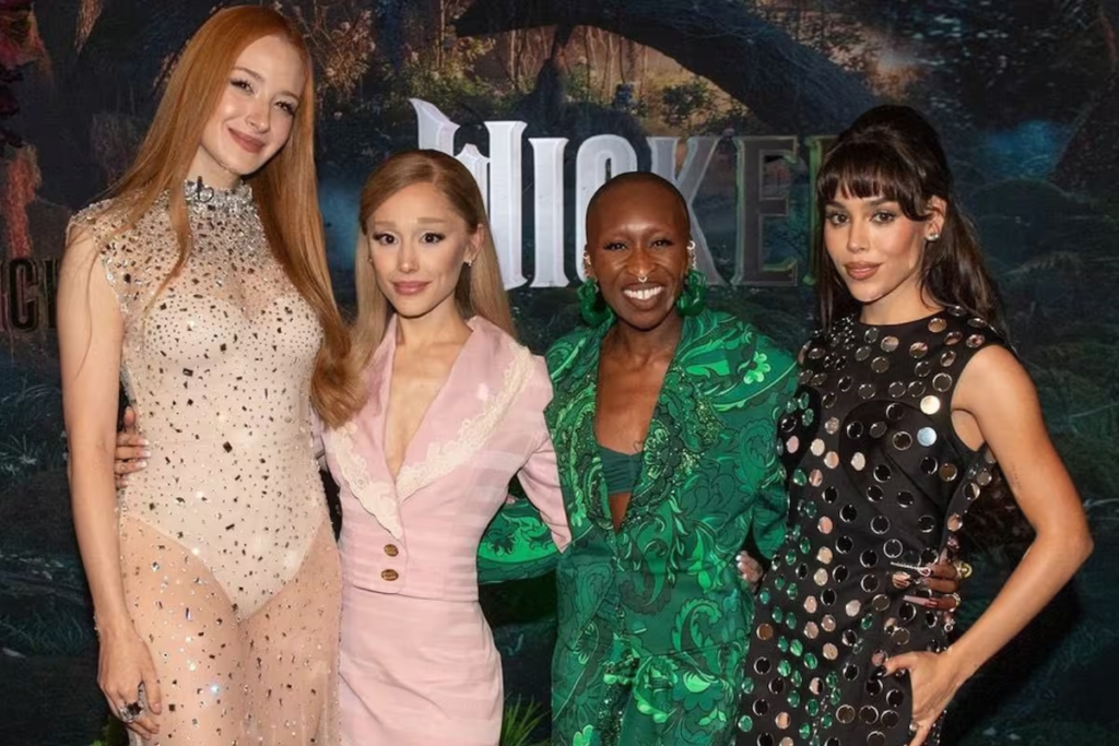 Danna encantada con los elogios de Ariana Grande en la alfombra de Wicked