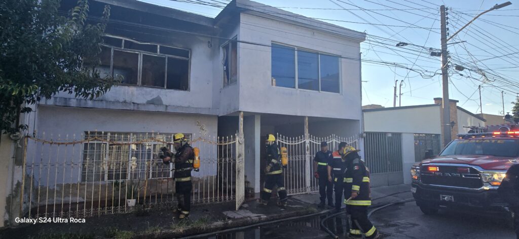 Fuerte incendio tras fuga de gas LP