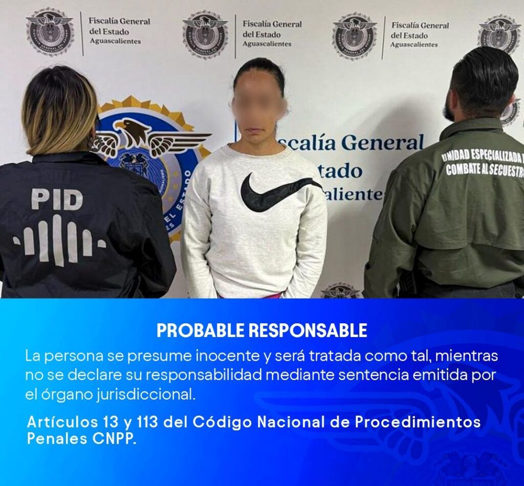 Mujer buscada por secuestro en Querétaro fue detenida en Aguascalientes