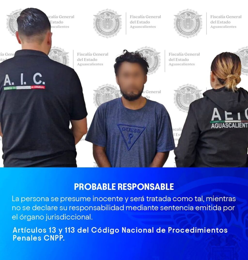 Vincularon a proceso a sujeto que violentó física y sexualmente a una mujer en Aguascalientes