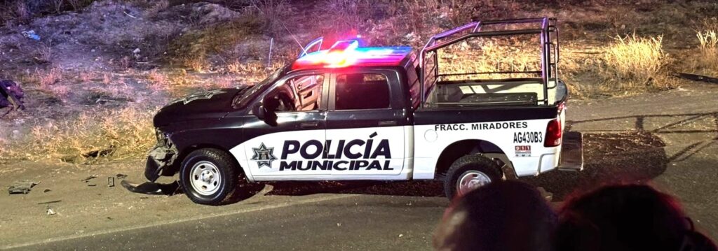 Accidente fatal involucra a patrulla municipal
