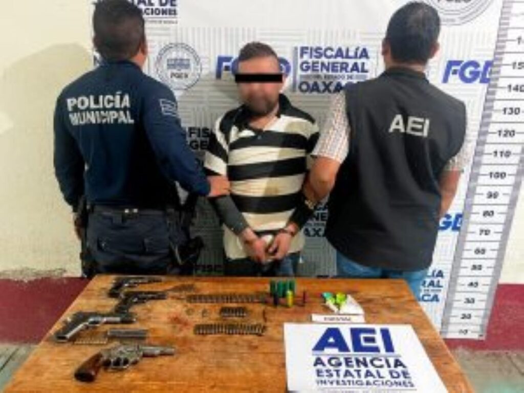 CAE SUJETO ARMADO EN OAXACA; ERA BUSCADO EN AGUASCALIENTES POR ROBO CON VIOLENCIA