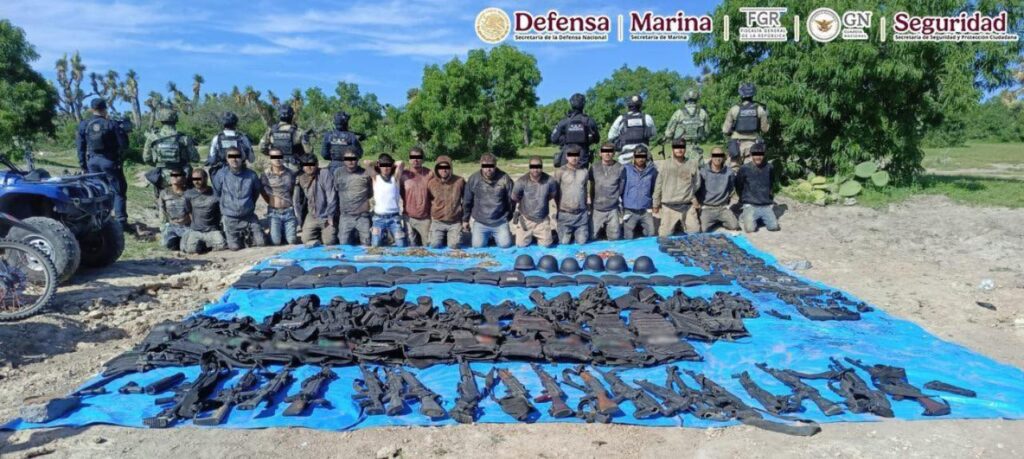 Identifican a 16 de los 18 detenidos en el narco-campamento de Rincón de Romos