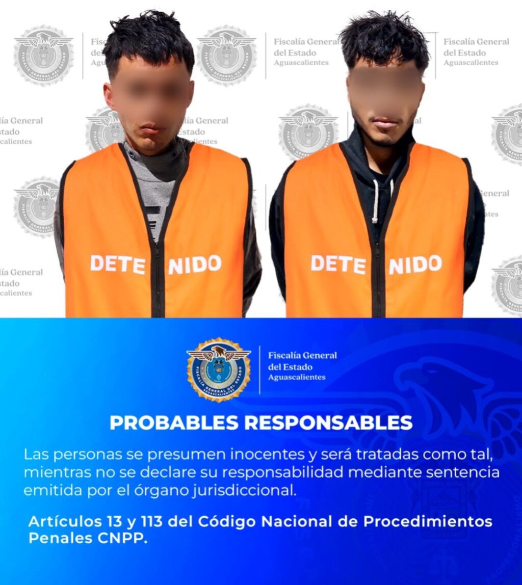 Capturan a dos sicarios que ejecutaron a balazos a un ex convicto en Pabellón de Arteaga