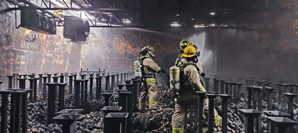 Incendio en fábrica de papas en Norias de Ojocaliente dejó cuantiosas pérdidas materiales