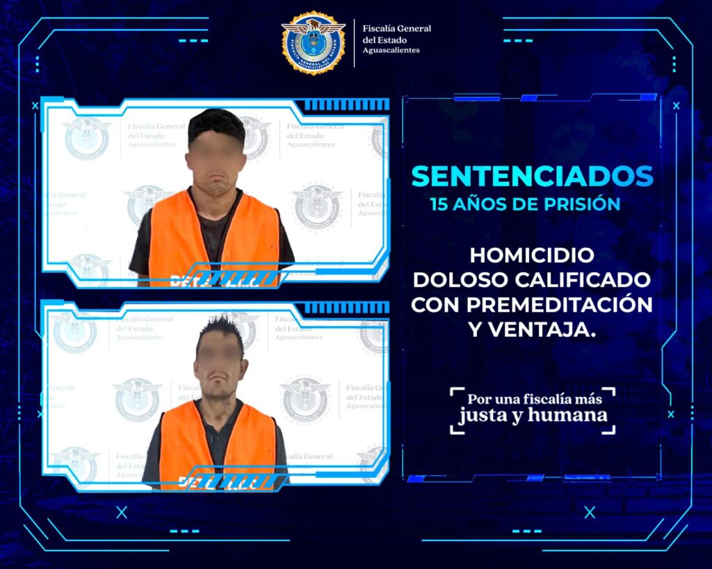 Sentenciaron a 15 años de prisión a dos sujetos que asesinaron a un joven en Balcones de Oriente