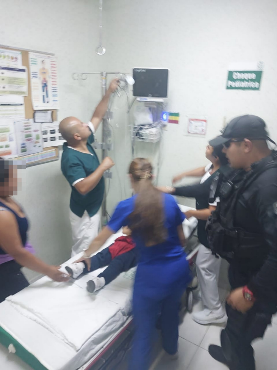 Por fortuna el niños ya se encuentra fuera de peligro