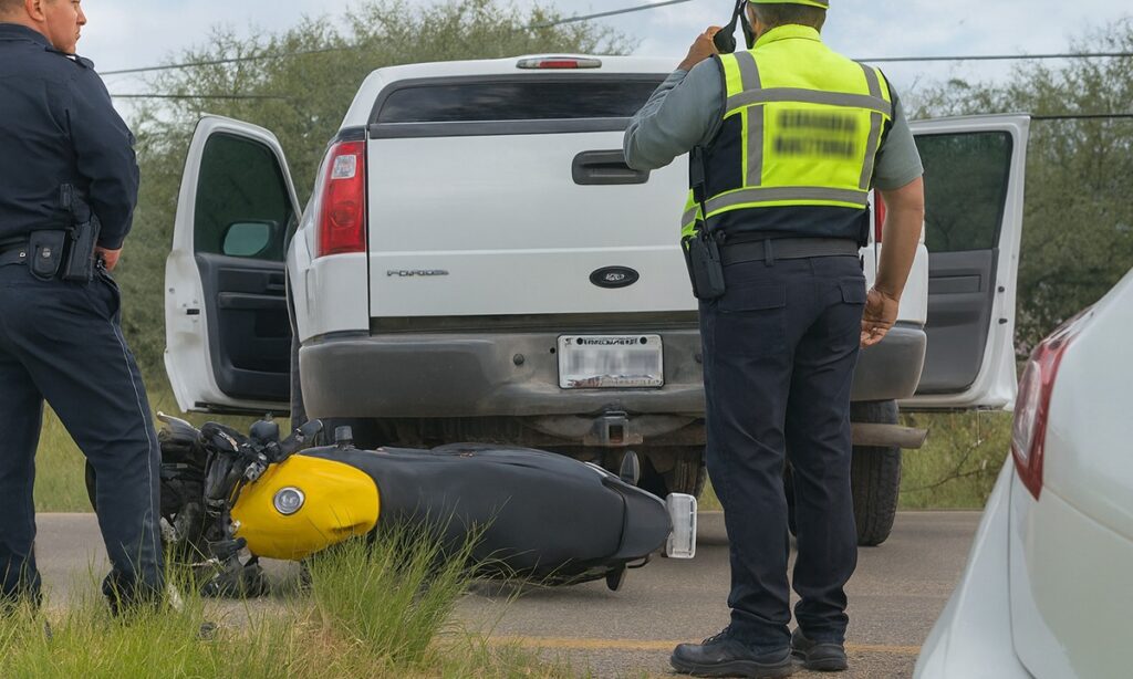 Choque entre dos camionetas y una motocicleta en Tepezalá deja a cuatro personas lesionadas