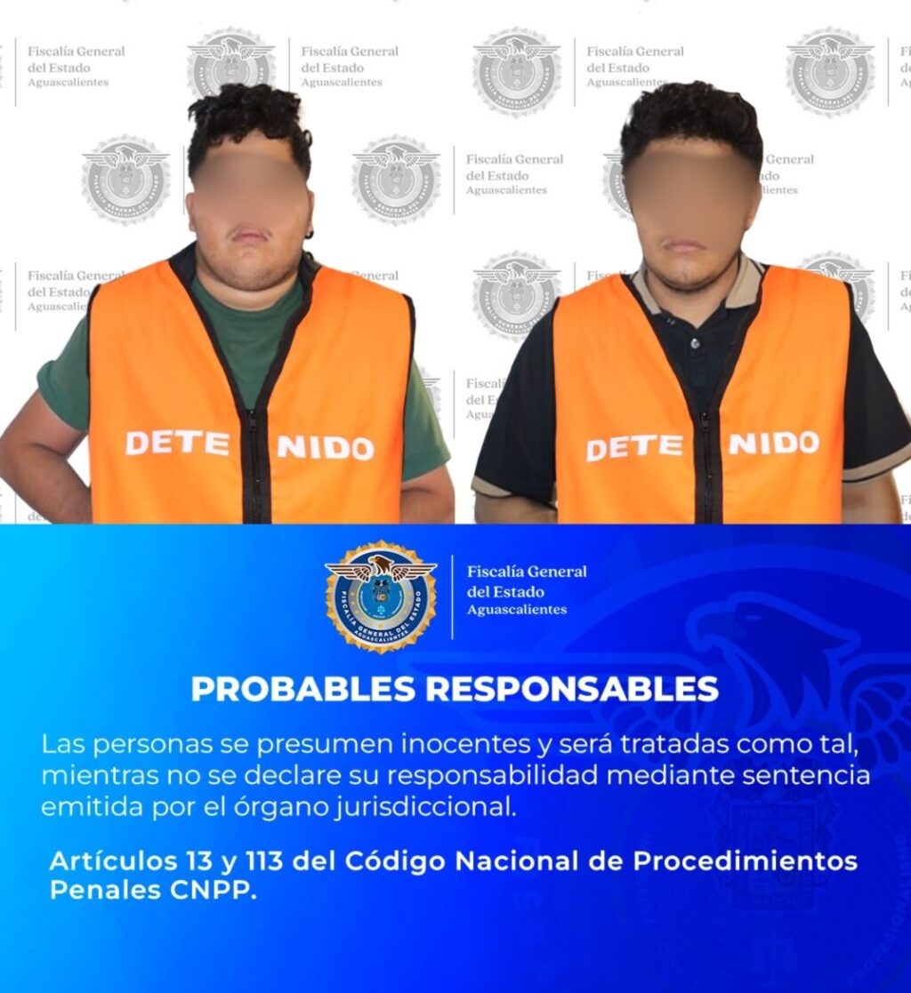 Dos sujetos dedicados a la venta de narcóticos en Cosío enfrentan un proceso penal