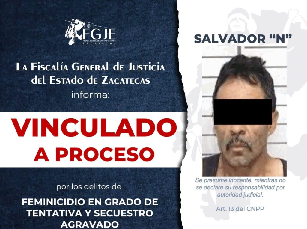 Vinculan a proceso al sujeto que quemó viva y secuestró a Alondra en Aguascalientes y la llevó a Fresnillo