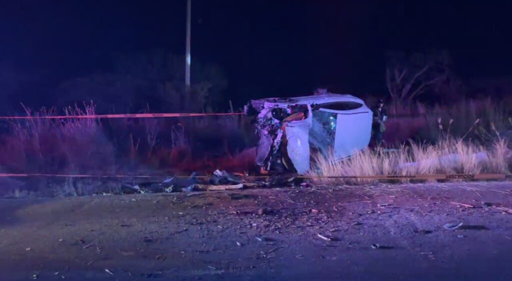 Accidente en la carretera a Villa Hidalgo deja un muerto y cuatro personas lesionadas