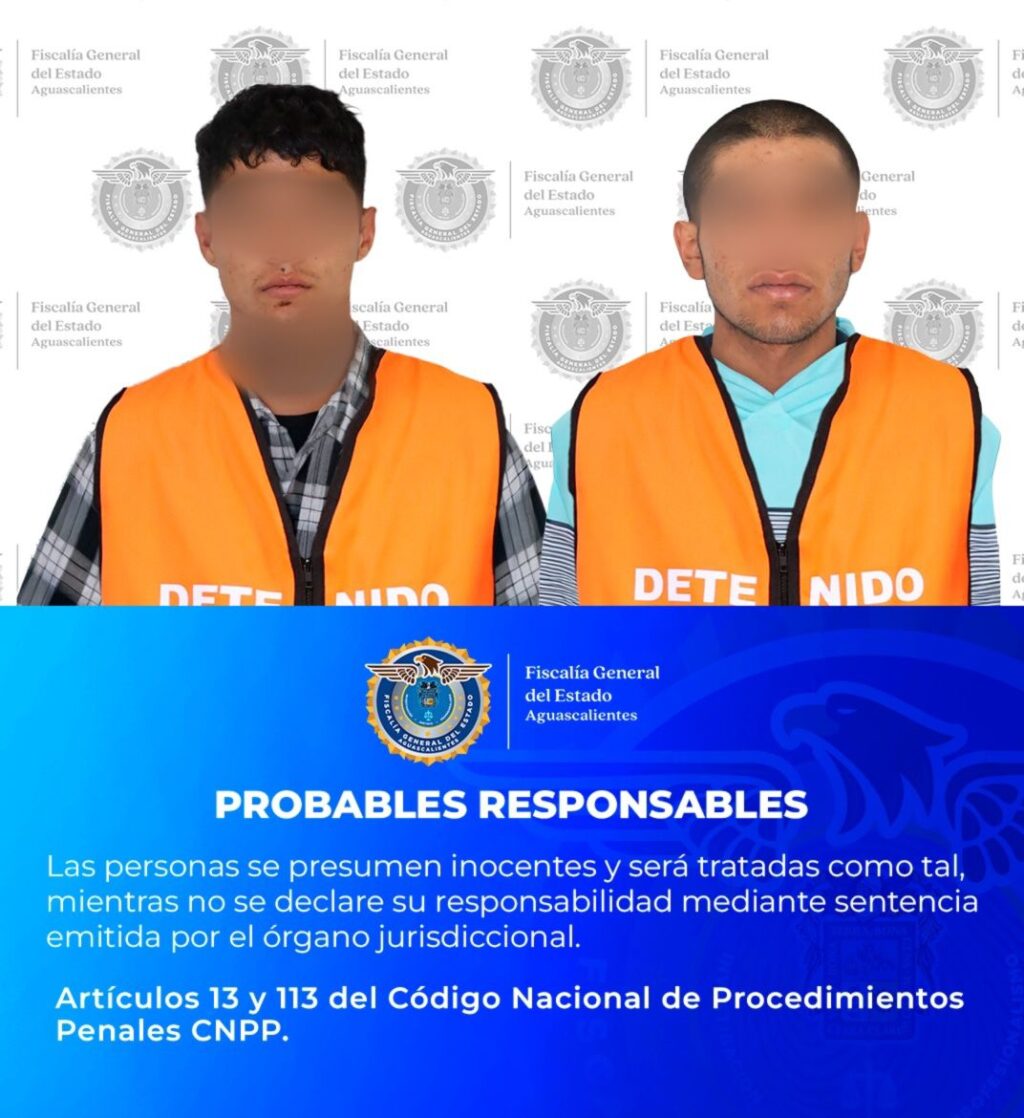 Capturan a dos sujetos que retuvieron a tres menores en un hotel de Rincón de Romos y les dieron droga