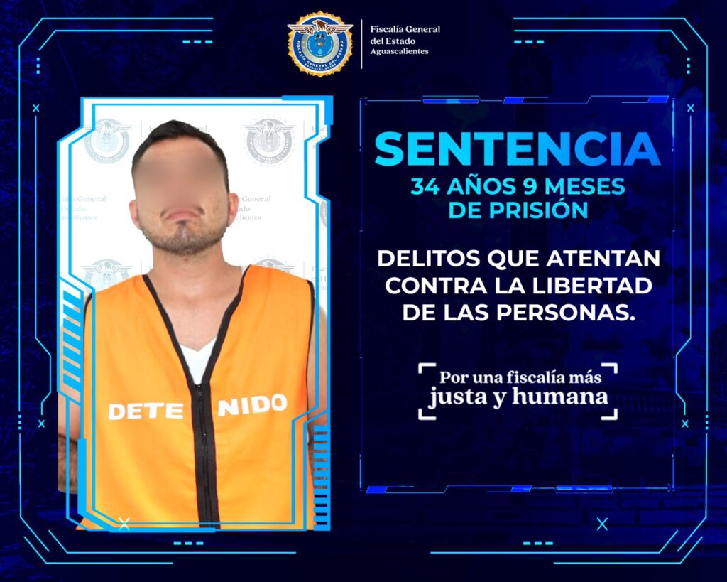 “El 21”, integrante del CJNG en Aguascalientes, es sentenciado por el secuestro y desaparición de un individuo
