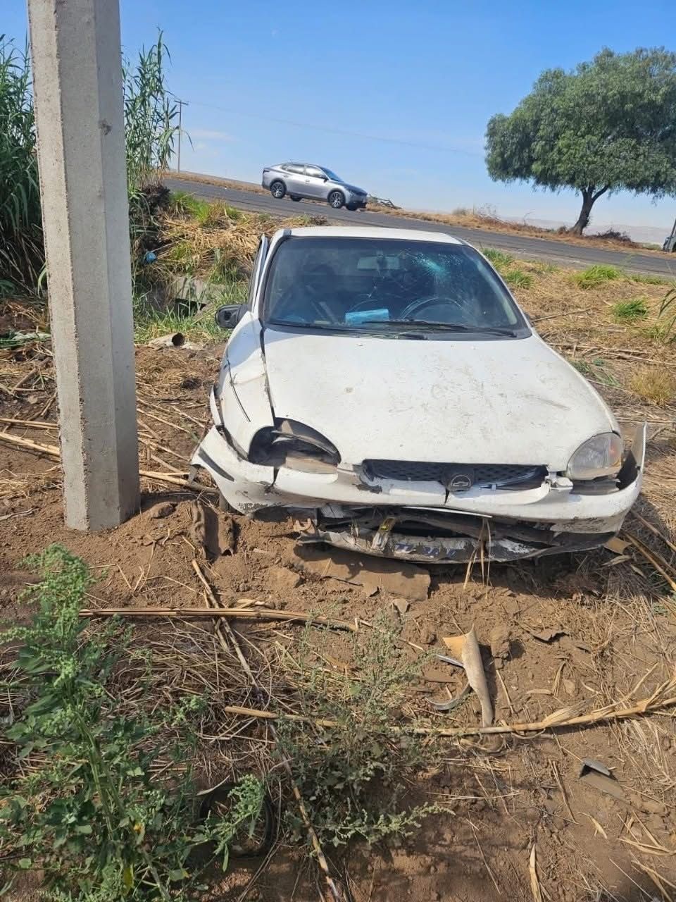 Automovilista adulto mayor muere tras accidente en la 45 Norte, en San Francisco de los Romo