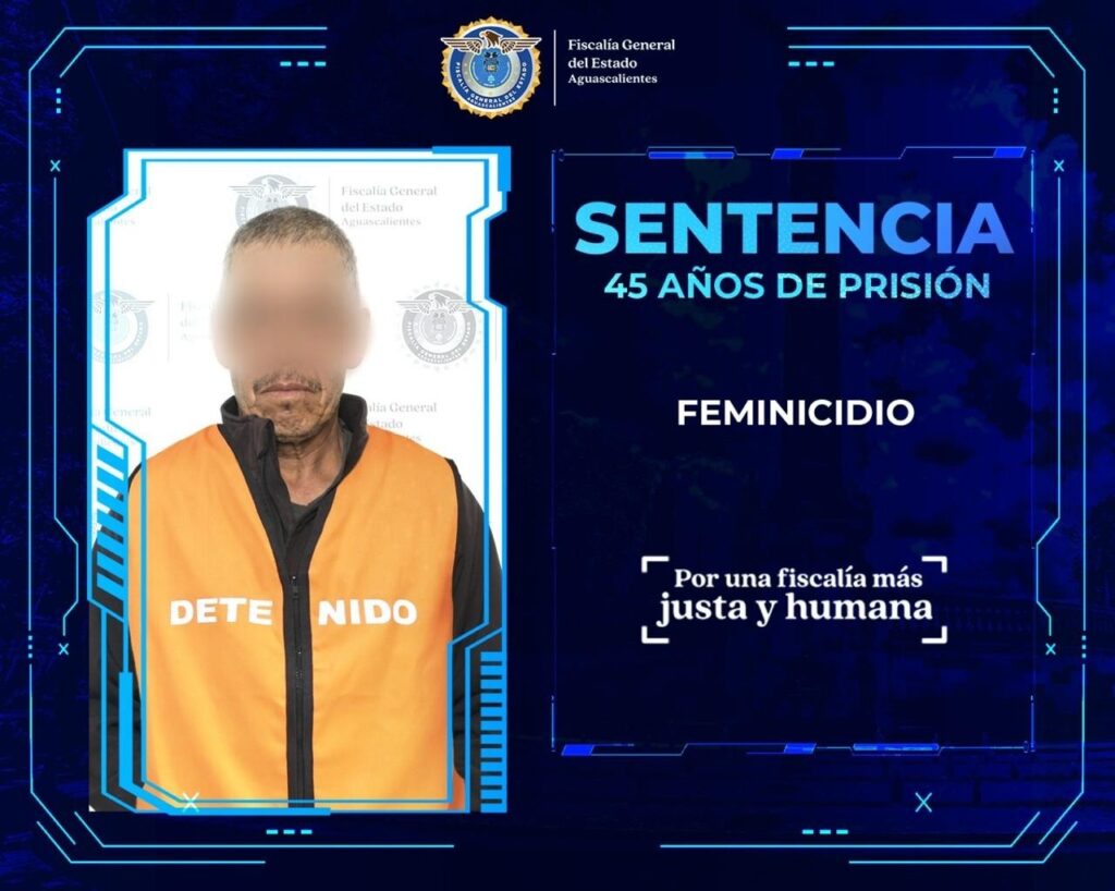 SENTENCIAN A 45 AÑOS DE PRISION A FEMINICIDA