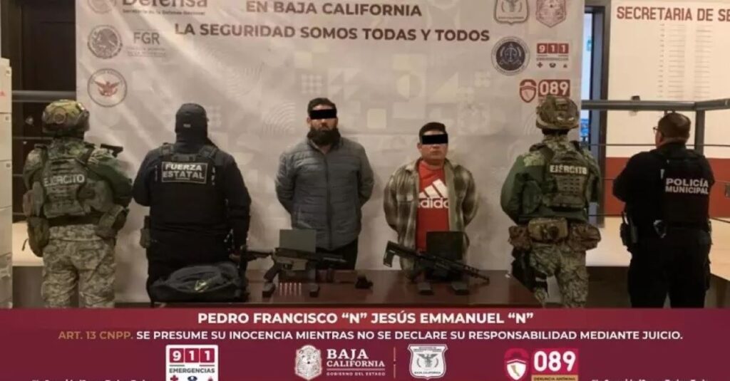 Capturan a dos sicarios en Baja California, uno de ellos originario de Aguascalientes